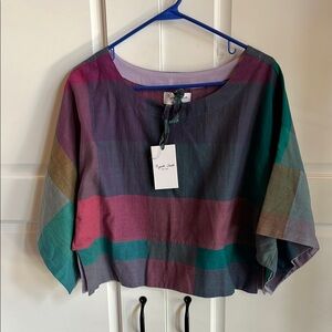 Colorful Plaid Women's Top by The label Rujuta Sheth New York color Aura Chex